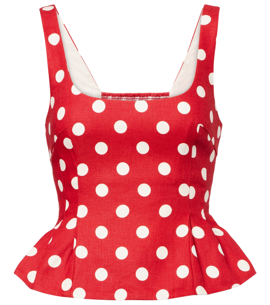 Top de lino con lunares Rosalie de Posse