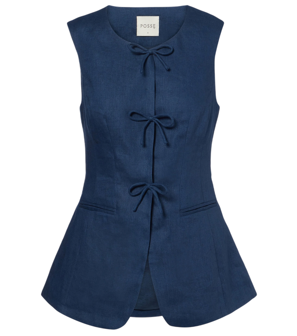 Posse Gilet di lino Sabine