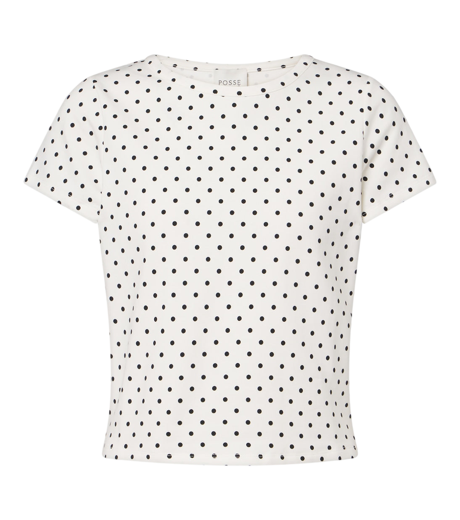 Posse Tommy polka-dot cotton-blend jersey T-shirt