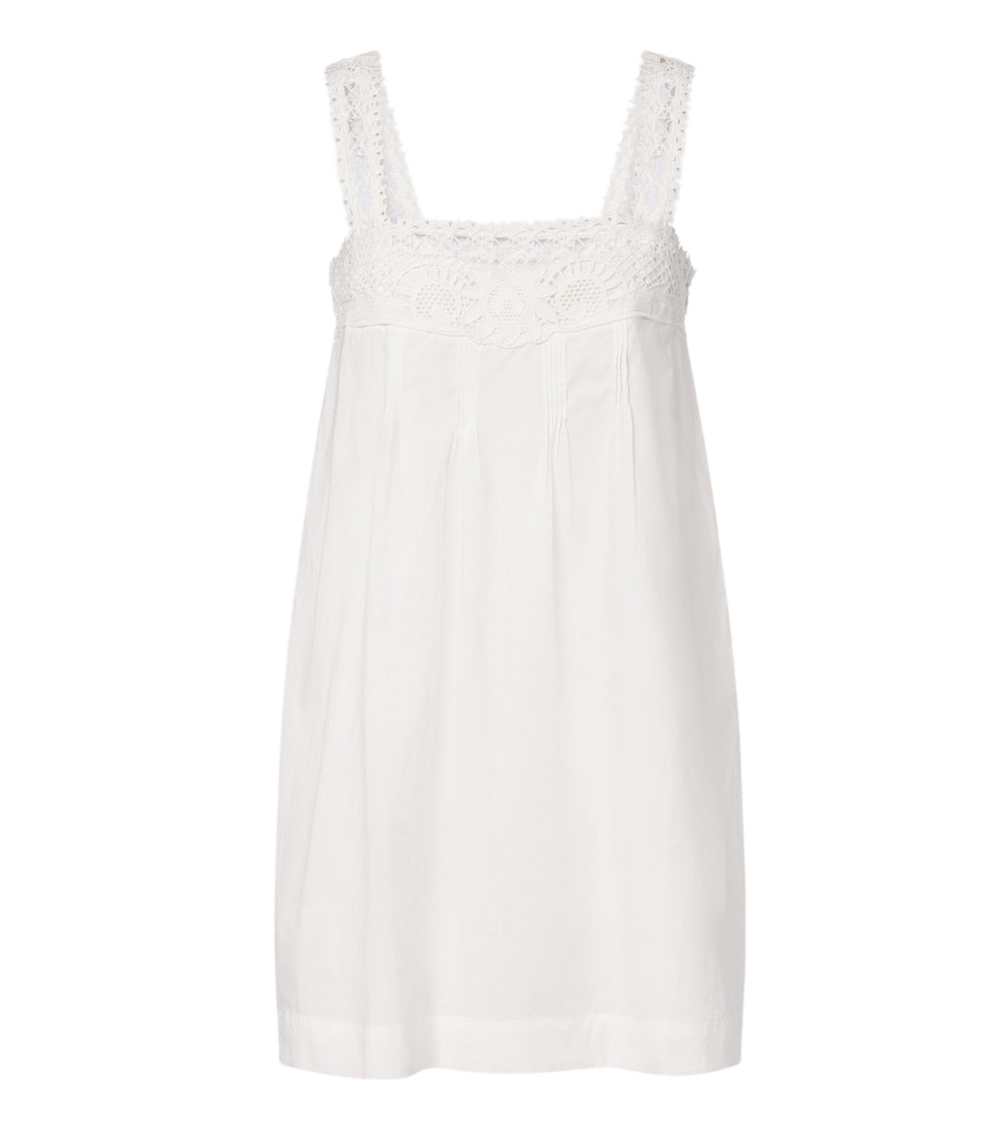 Minirobe en coton à finitions crochet Posse Veda