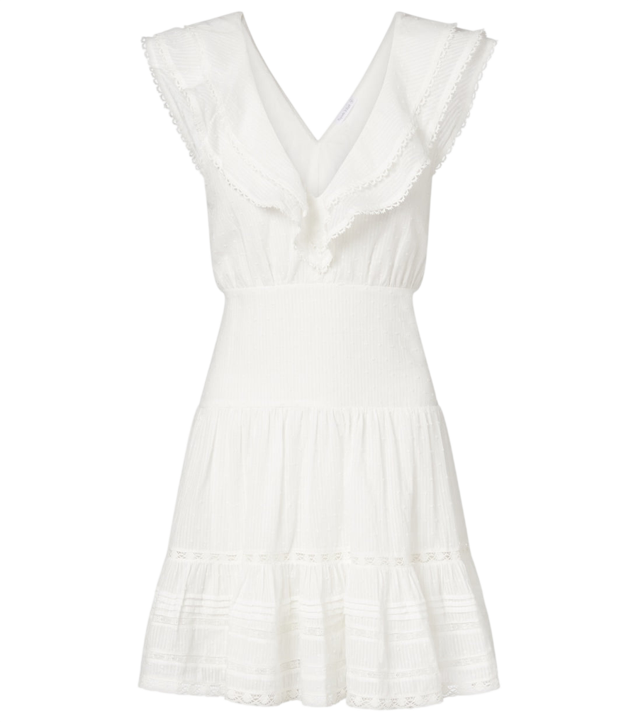 Poupette St Barth Della ruffled cotton minidress