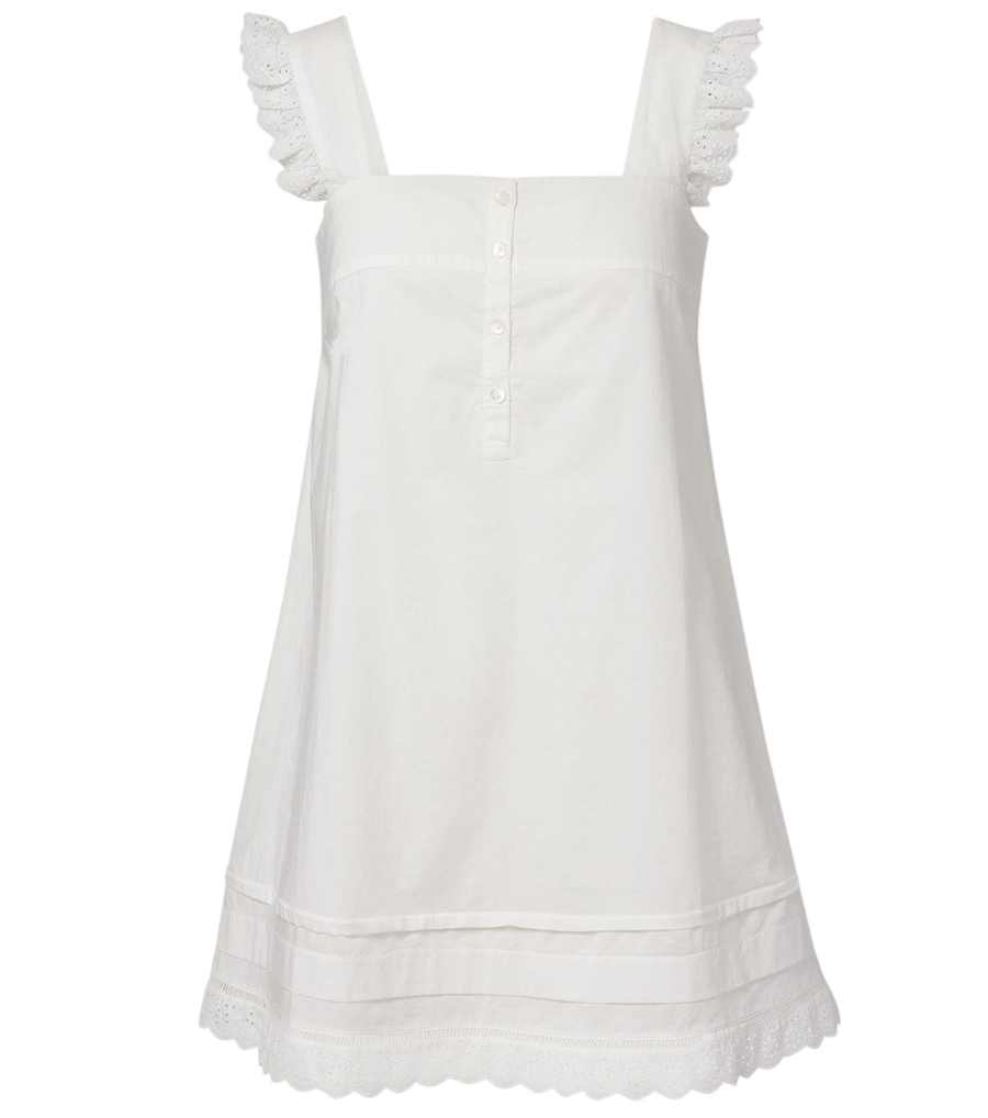 Poupette St Barth Livy ruffled cotton minidress