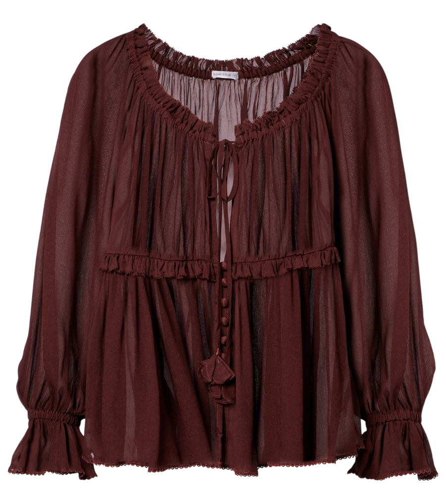 Blusa con volantes Moon de Poupette St Barth