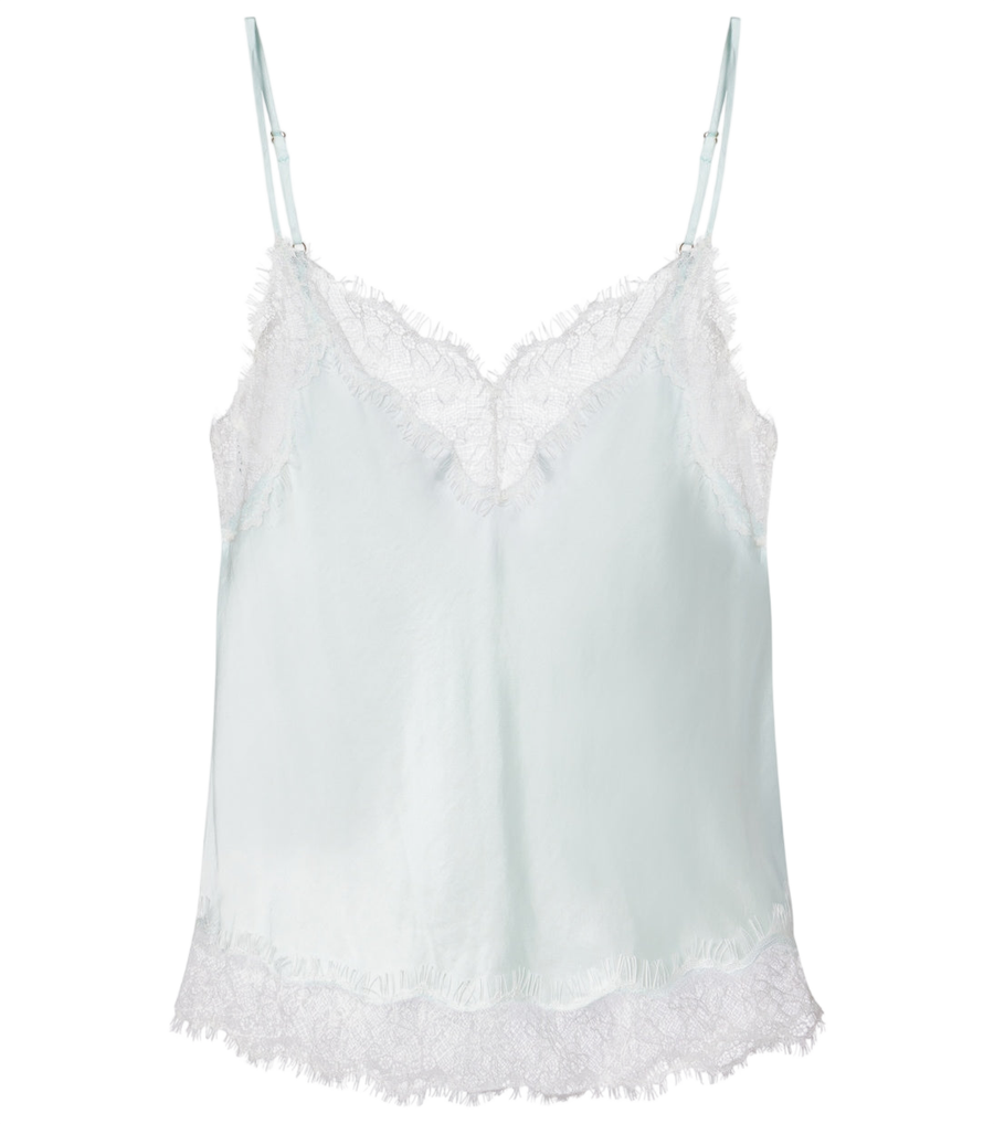 Camisola con ribete de encaje Zely de Poupette St Barth