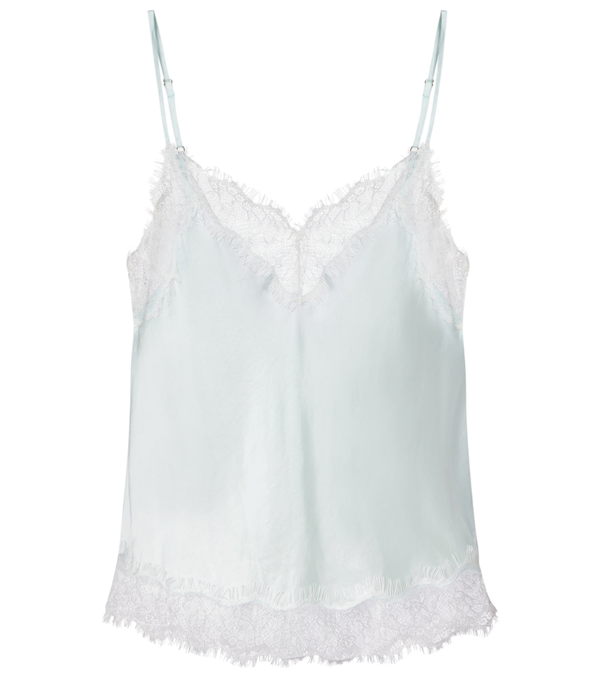 Camisola con ribete de encaje Zely de Poupette St Barth