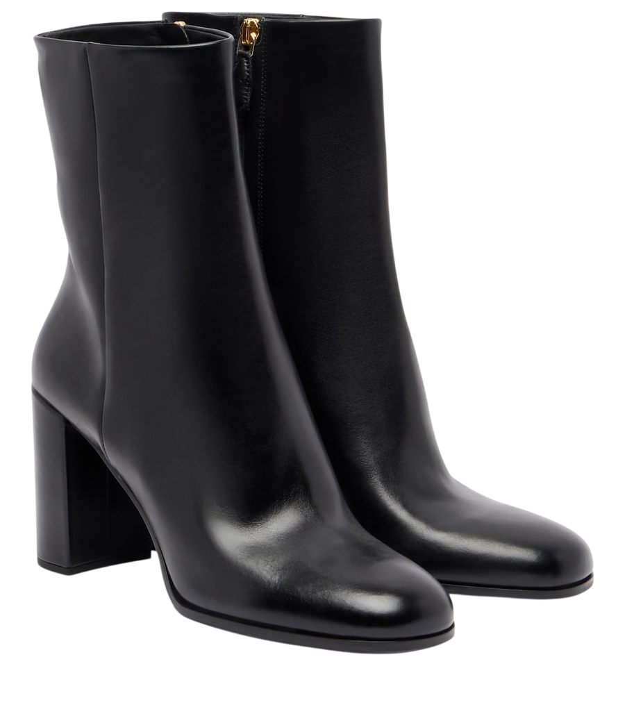 Prada 85 leather ankle boots