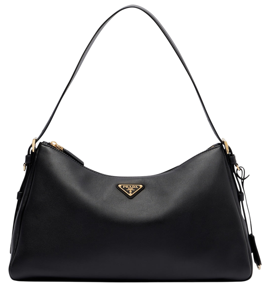 Prada Aimée Large leather shoulder bag