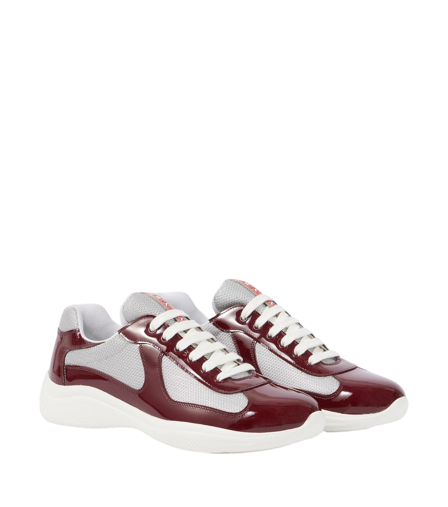 Prada America's Cup patent leather sneakers