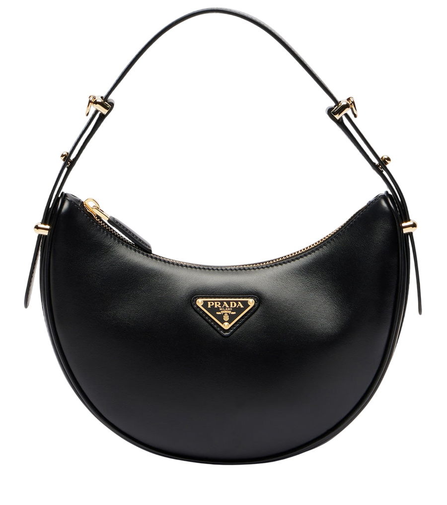 Petit sac à bandoulière en cuir Prada Arqué