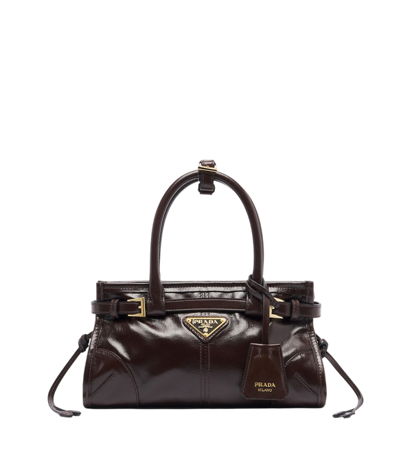 Bolso de mano mini Bonnie de Prada en piel