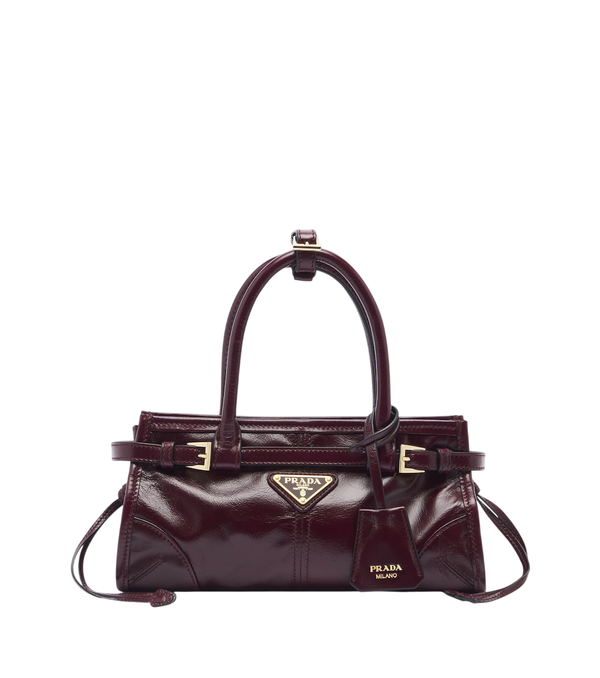 Bolso de mano mini Bonnie de Prada en piel