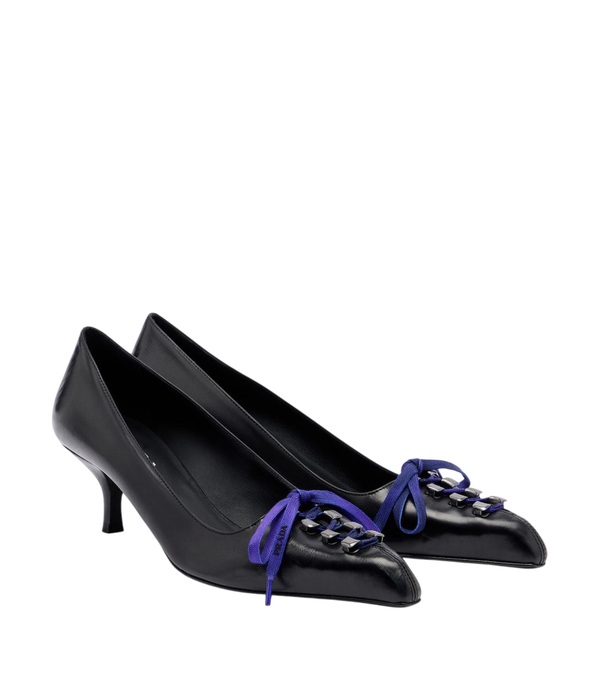 Prada Décolleté in pelle con dettaglio a fiocco