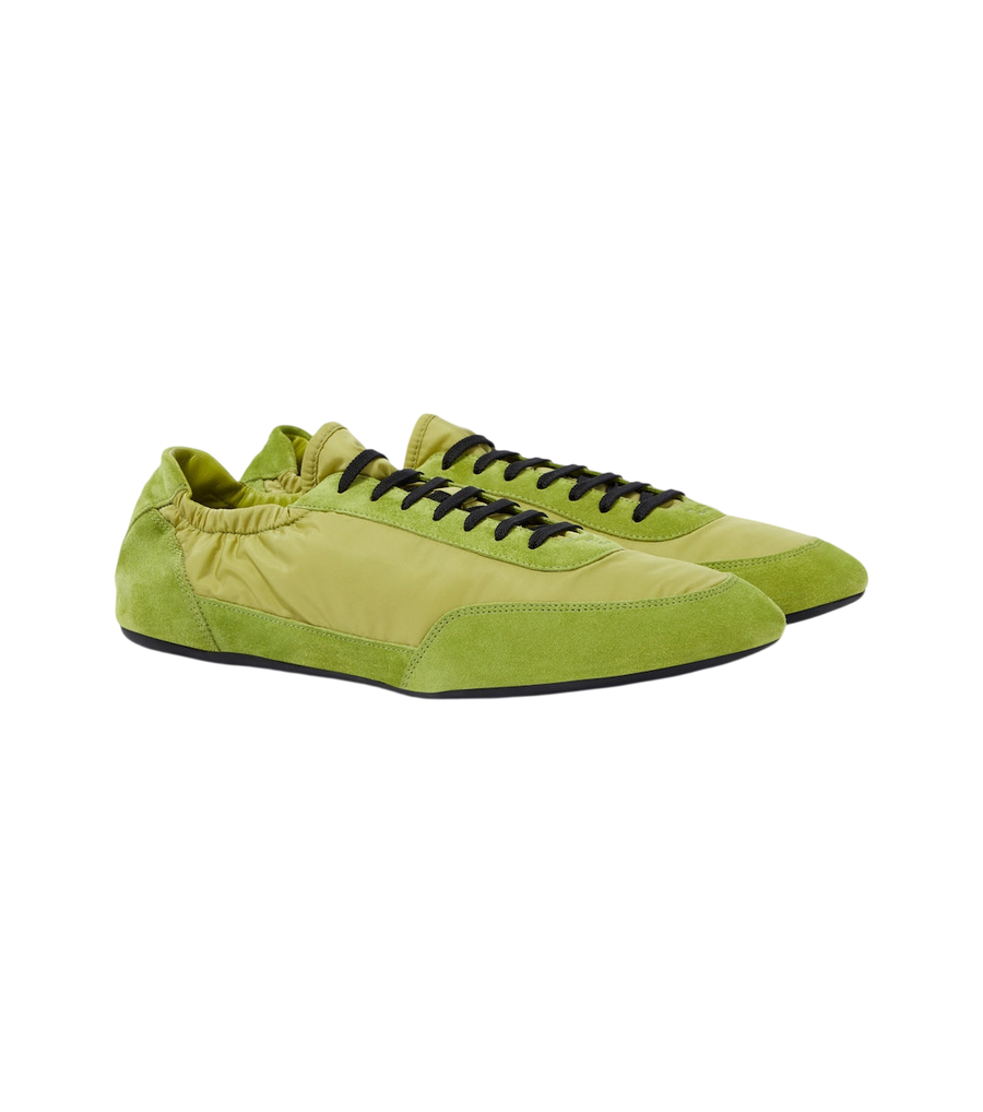 Prada Collapse Re-Nylon and suede sneakers