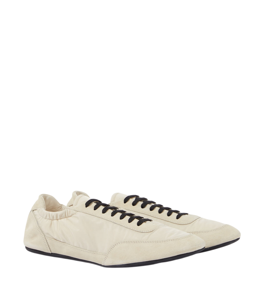 Prada Collapse Re-Nylon and suede sneakers