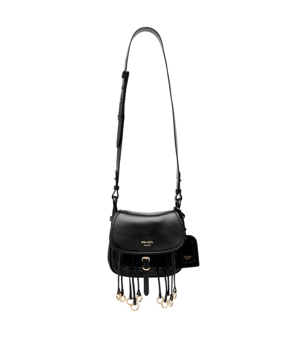 Prada Corsaire Mini fringed leather shoulder bag