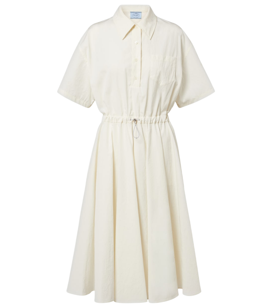 Prada Vestido polo de mistura de algodão