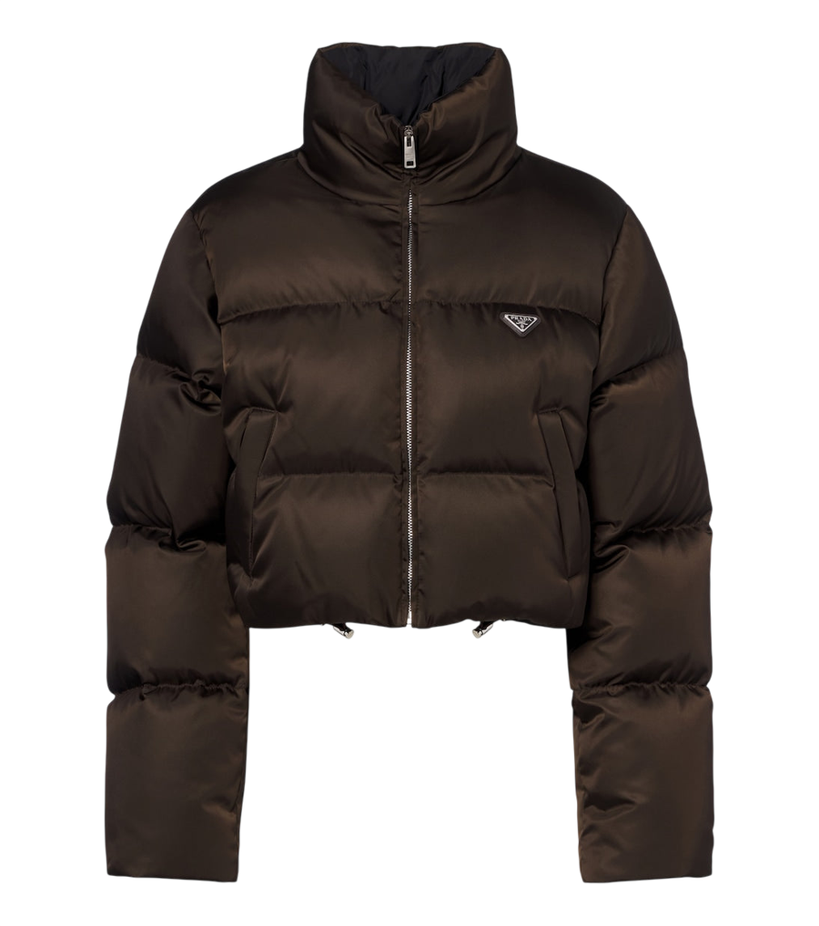 Prada Cropped Re-Nylon down jacket
