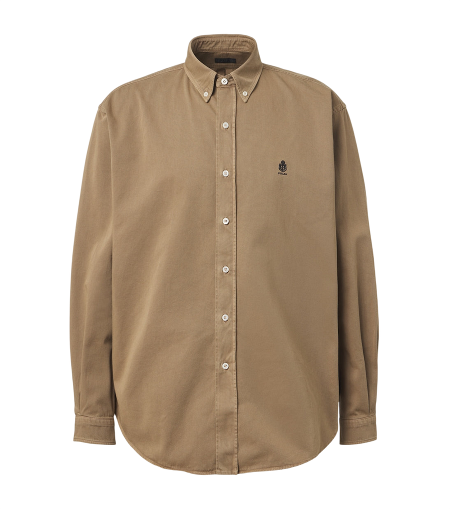 Prada Embroidered cotton shirt