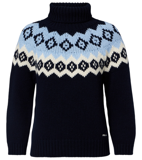 Prada Fair Isle wool and cashmere sweater