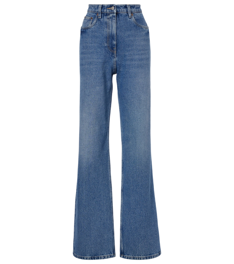 Prada Calça jeans de cintura alta e pernas largas