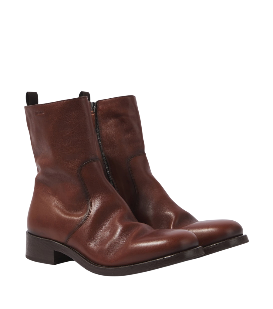 Prada Leather ankle boots