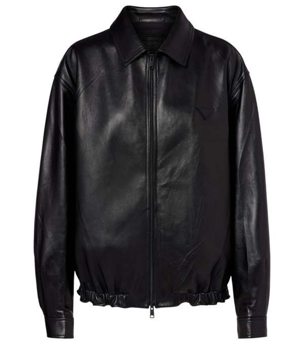Prada Leather blouson jacket