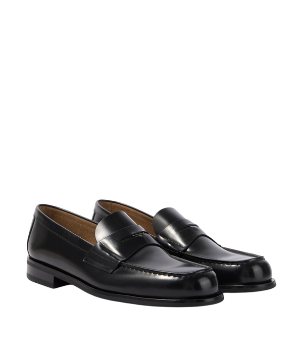 Prada Leather penny loafers