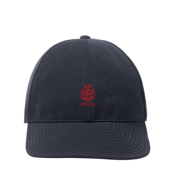 Prada Cappellino da baseball in tela con logo