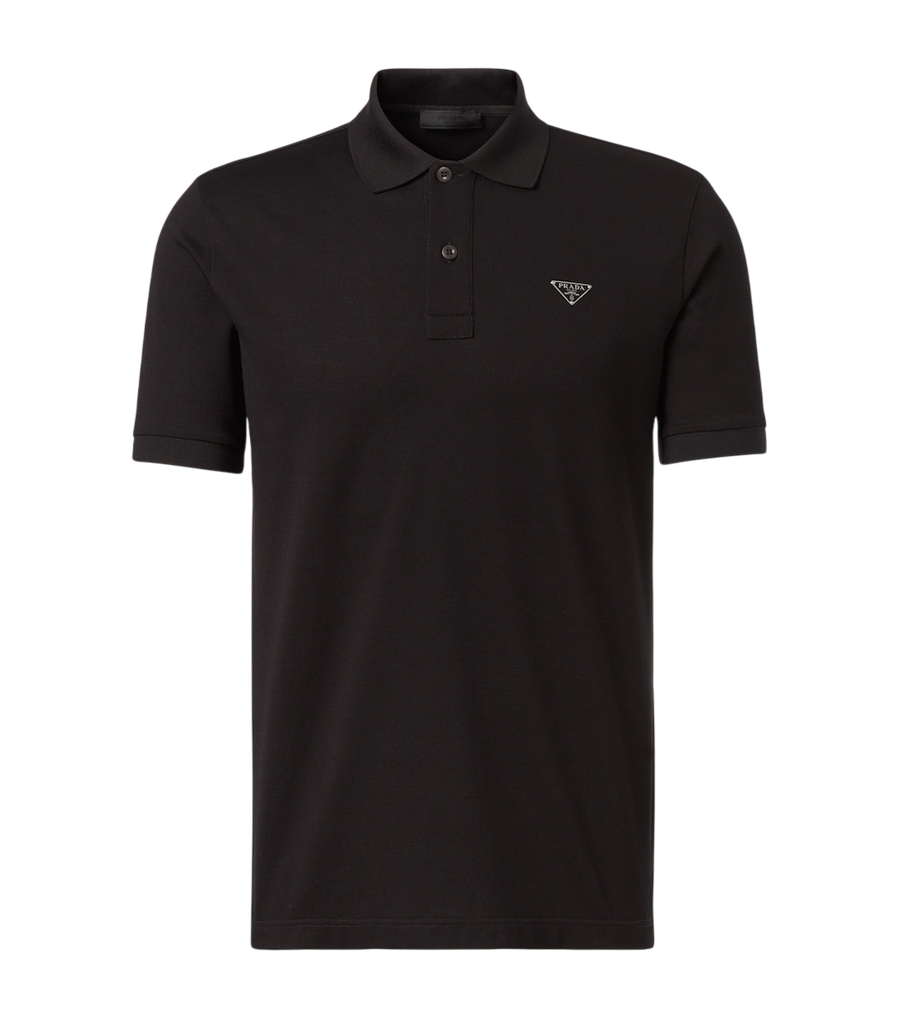Prada Logo cotton polo shirt