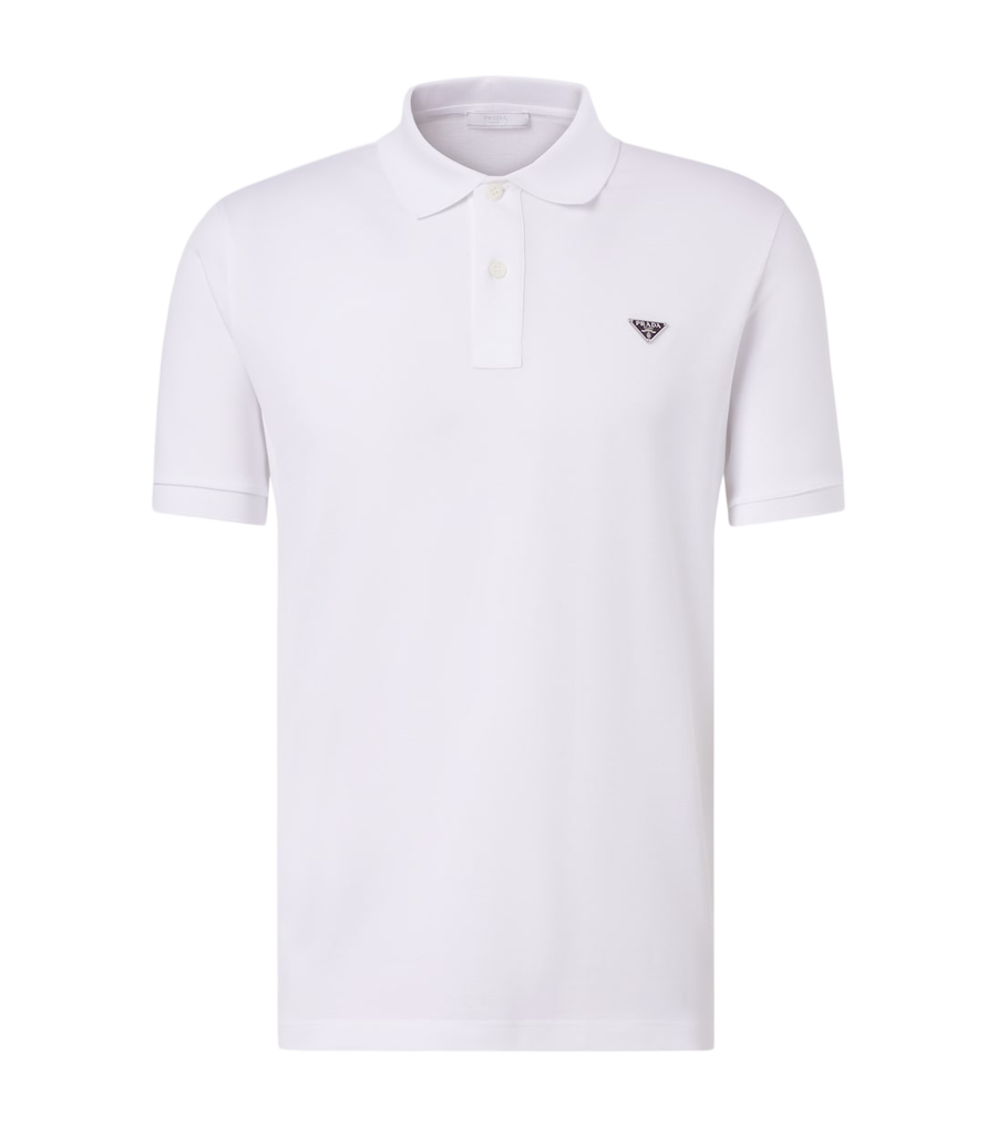 Prada Logo cotton polo shirt