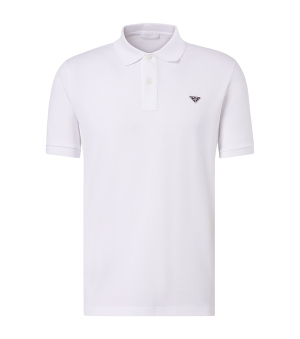 Prada Logo cotton polo shirt