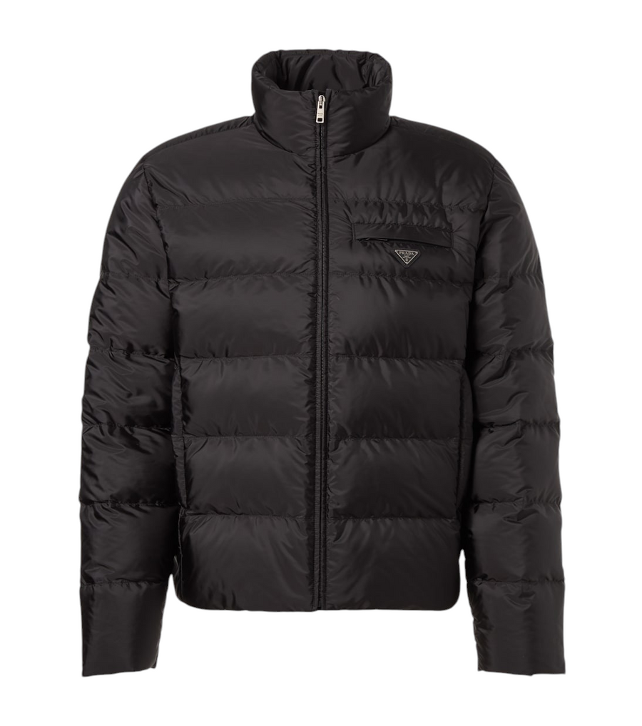 Prada Logo quilted down jacket