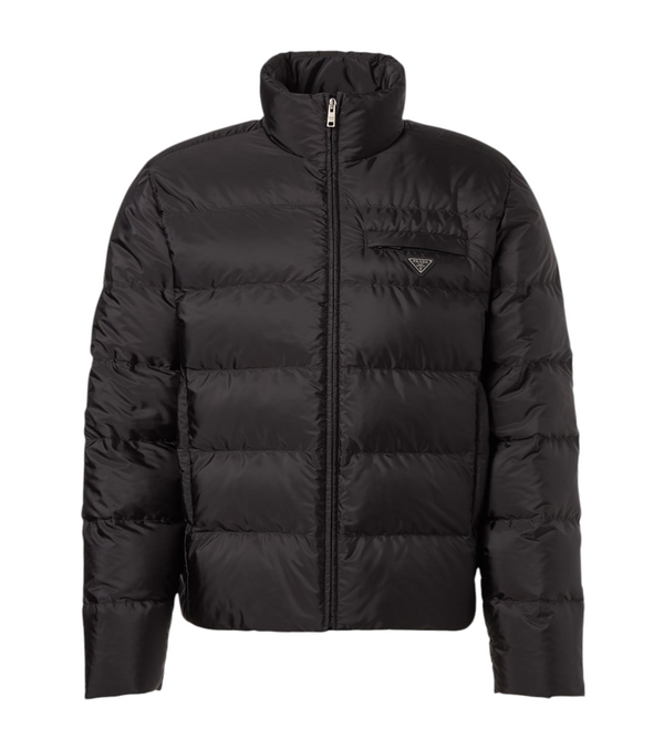 Prada Logo quilted down jacket