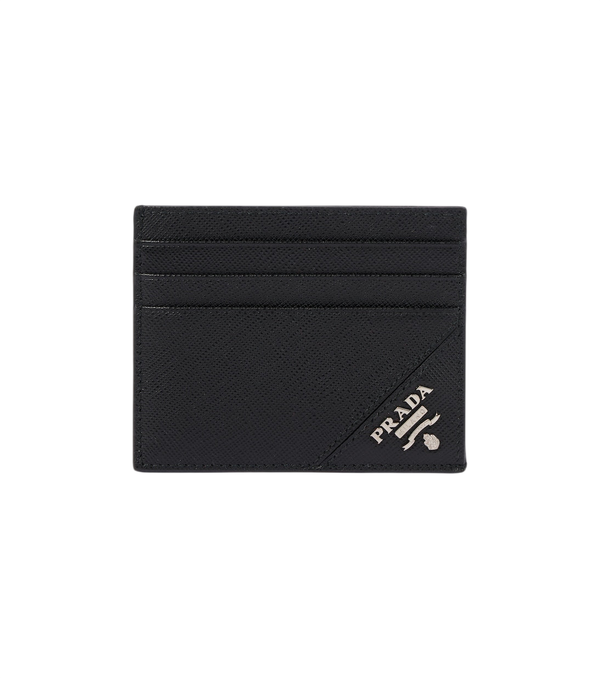 Prada Logo Saffiano leather card holder