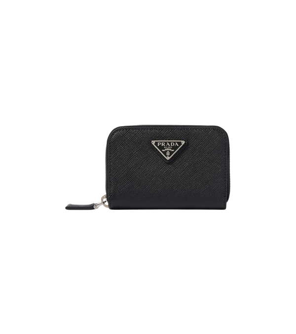 Prada Logo Saffiano leather coin purse