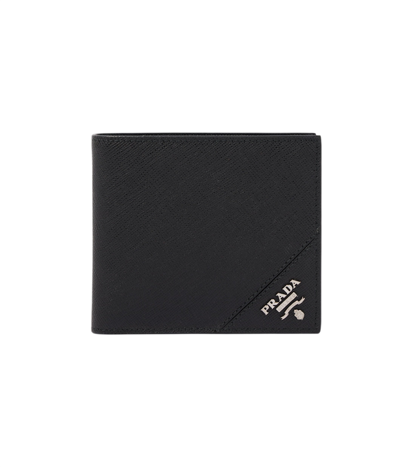 Prada Logo Saffiano leather wallet