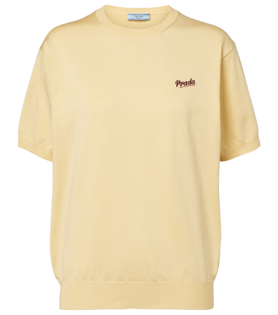 Prada Logo silk-blend sweater