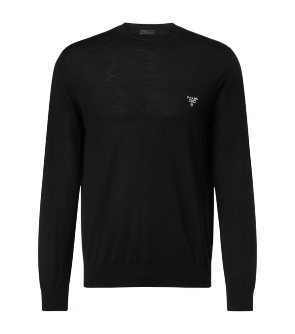 Prada Logo virgin wool sweater