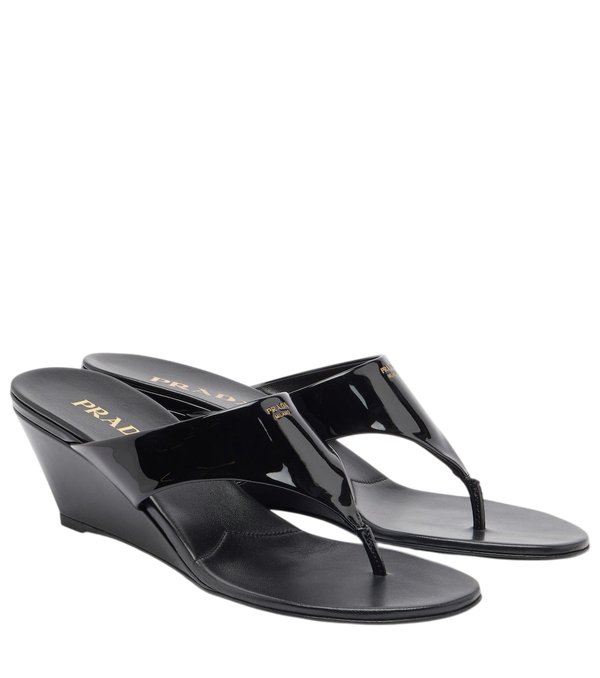 Prada Patent leather thong sandals