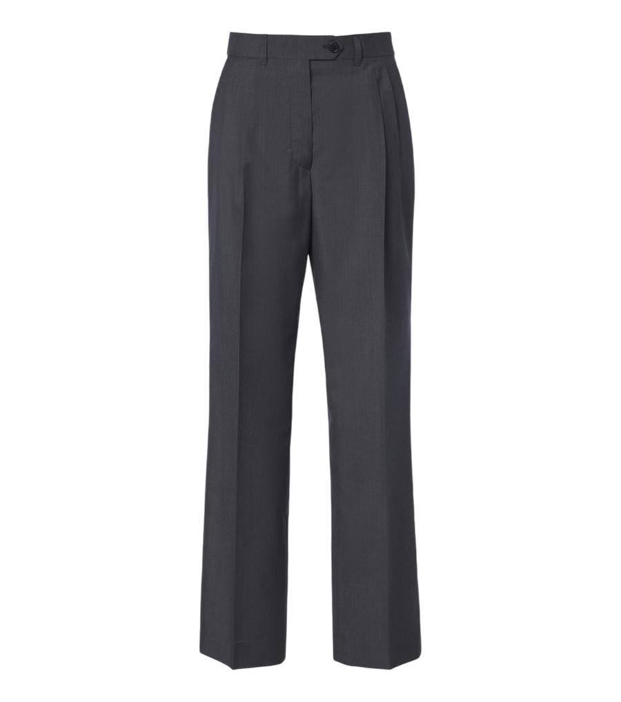 Prada Pleated wool and mohair straight pants