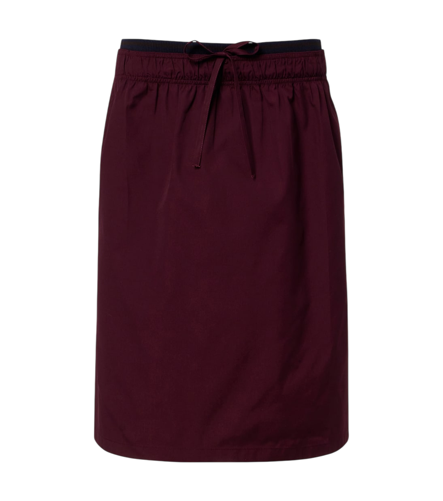 Falda midi de popelina de Prada