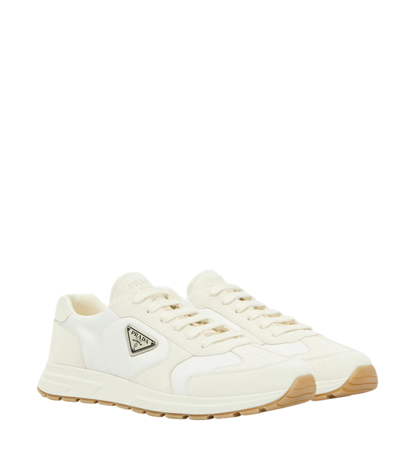Prada Prax Re-Nylon suede-trimmed sneakers