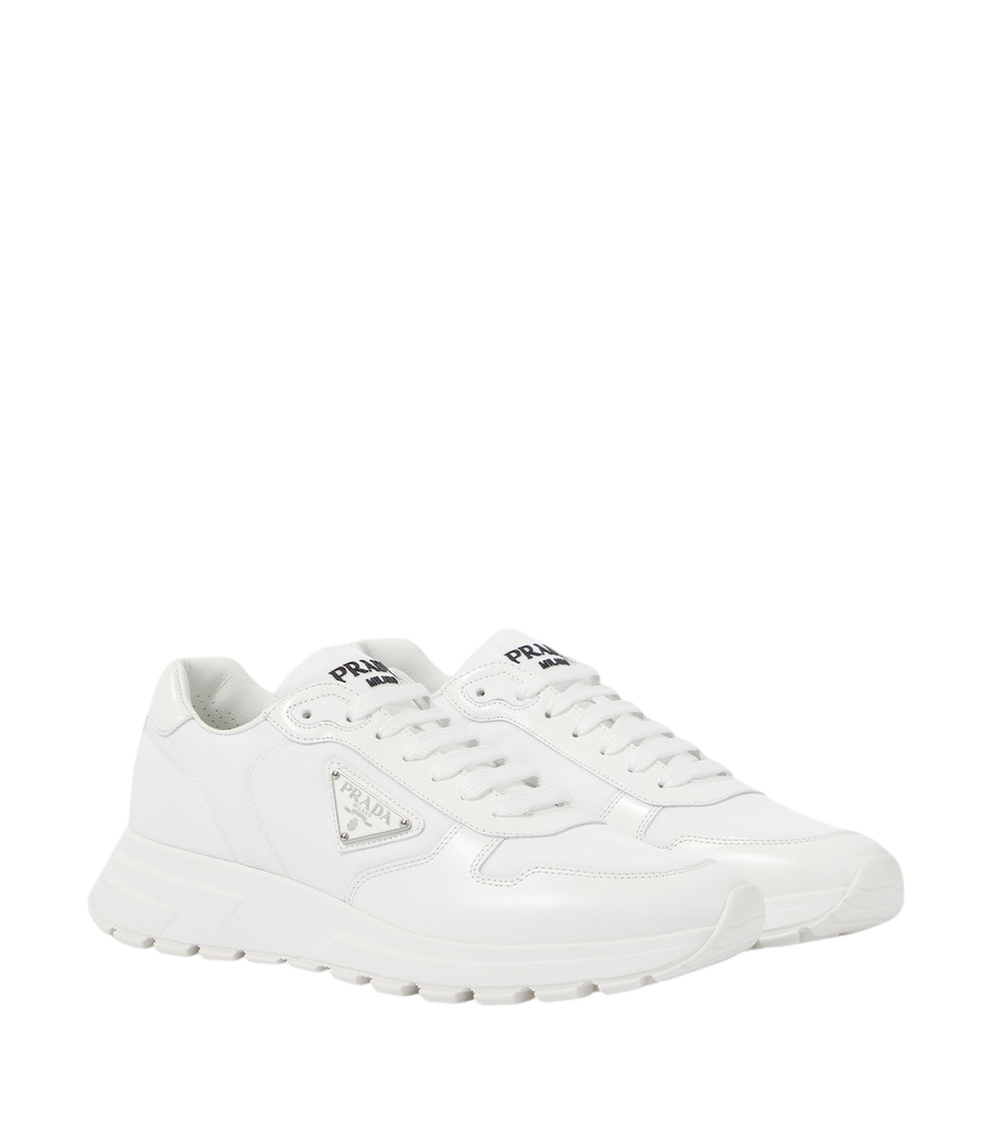 Prada Re-Nylon and leather sneakers