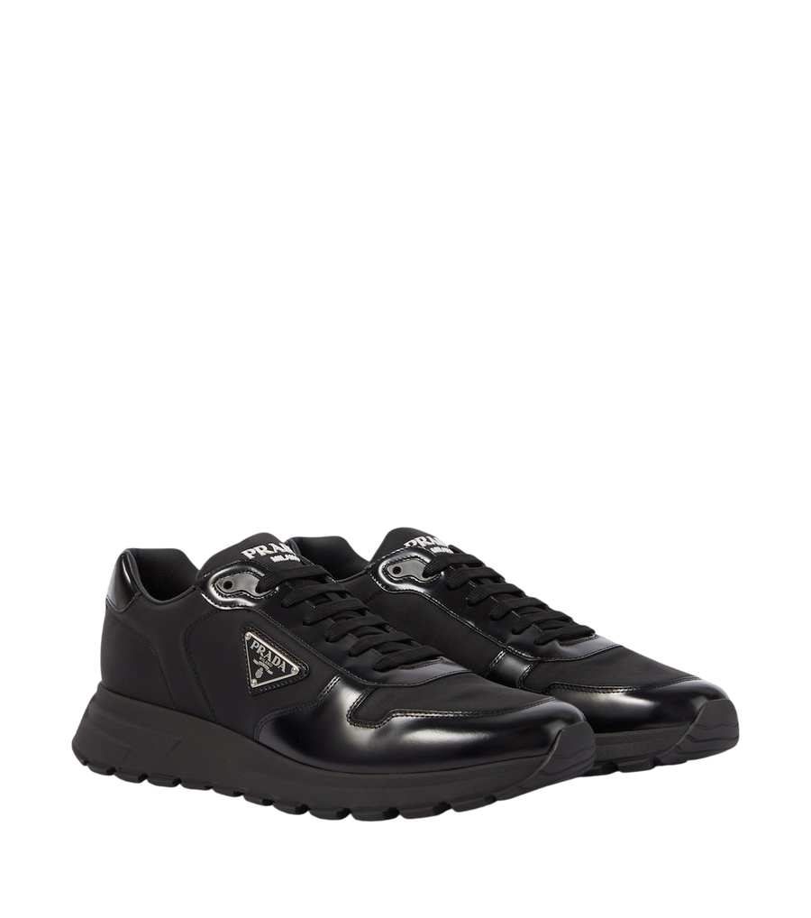 Prada Re-Nylon and leather sneakers