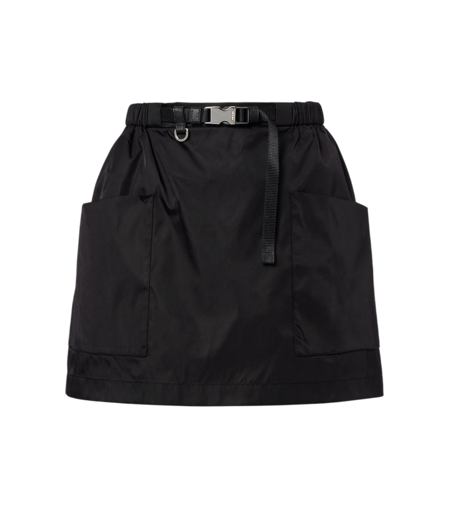 Minifalda con cinturón de Re-Nylon de Prada