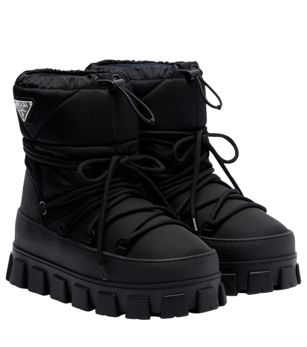 Prada Re-Nylon gabardine snow boots
