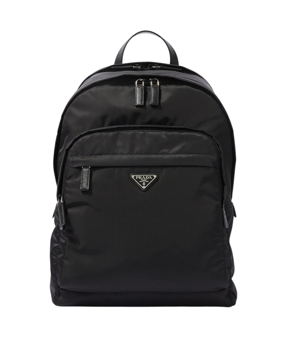 Prada Re-Nylon leather-trimmed backpack