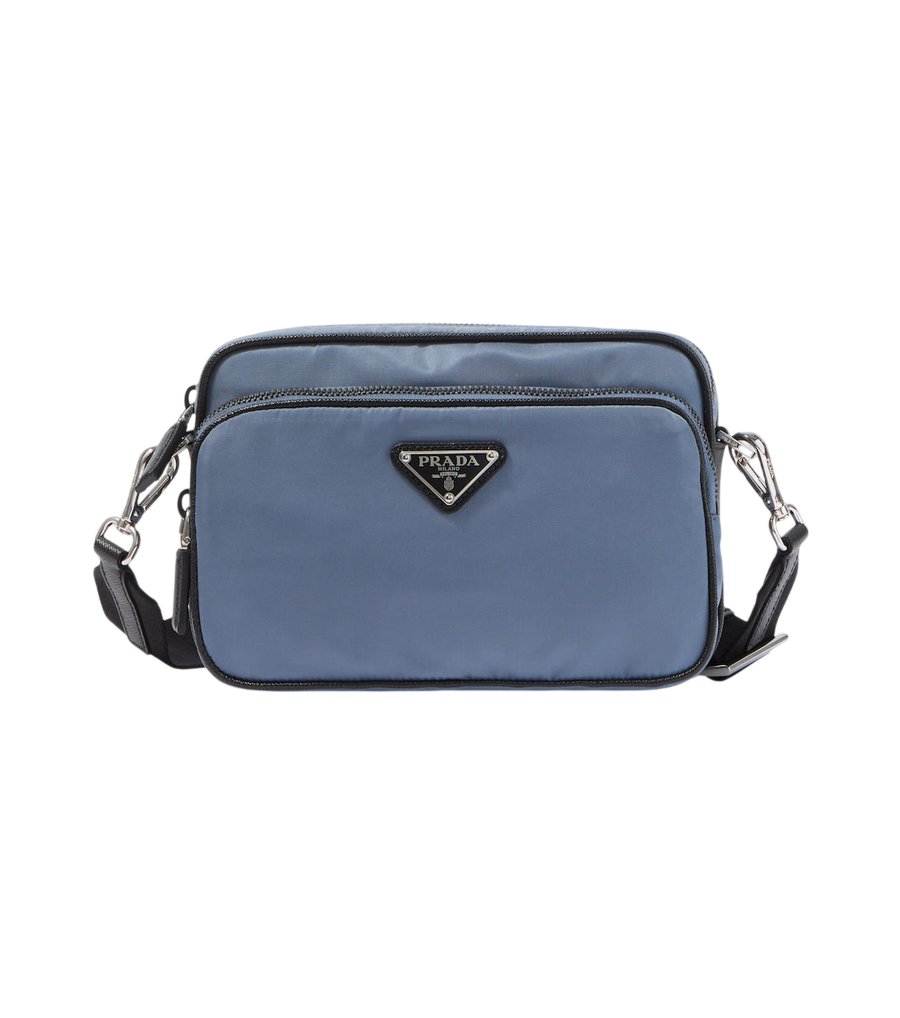 Prada Re-Nylon leather-trimmed shoulder bag