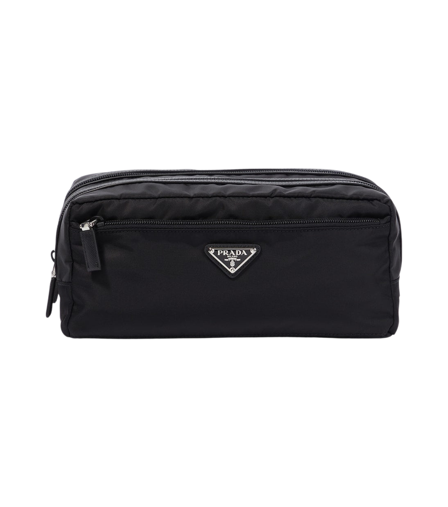 Prada Re-Nylon leather-trimmed travel bag