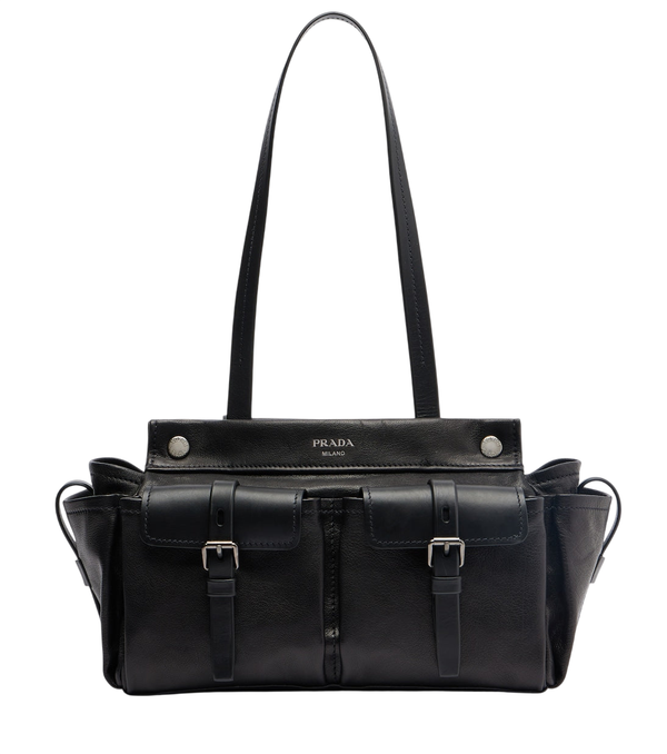 Prada Route leather tote bag